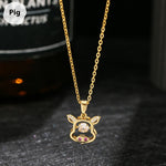 Ins Zodiac Smart Necklace Micro-inlaid - Heritage cosmetics and beauty care