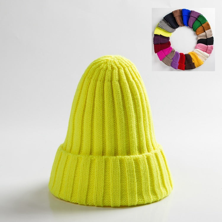 New Woolen Curly-brimmed Winter Warm Knitting Pointed Hats - Heritage cosmetics and beauty care