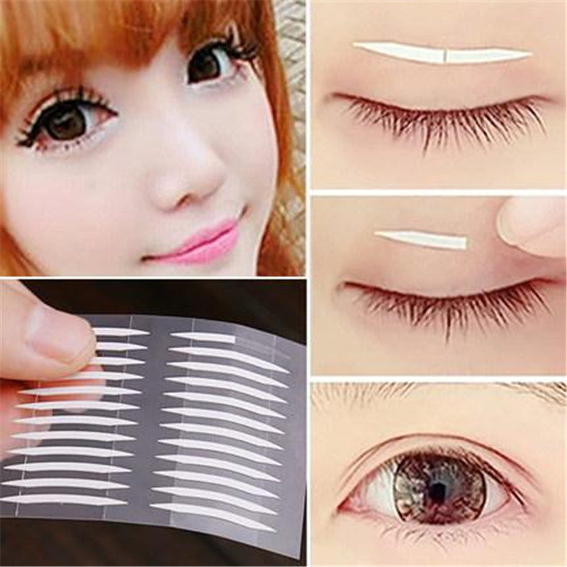 White Eyelid Sticker Double Eyelid Tapes Thin Invisible Double-sided Clear Adhesive Accessories - Heritage cosmetics and beauty care