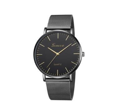 Fashion Casual Watches Womens Men GENEVA Womens Classic Quartz Stainless Steel Wrist Watch Bracelet Watches - Heritage cosmetics and beauty care