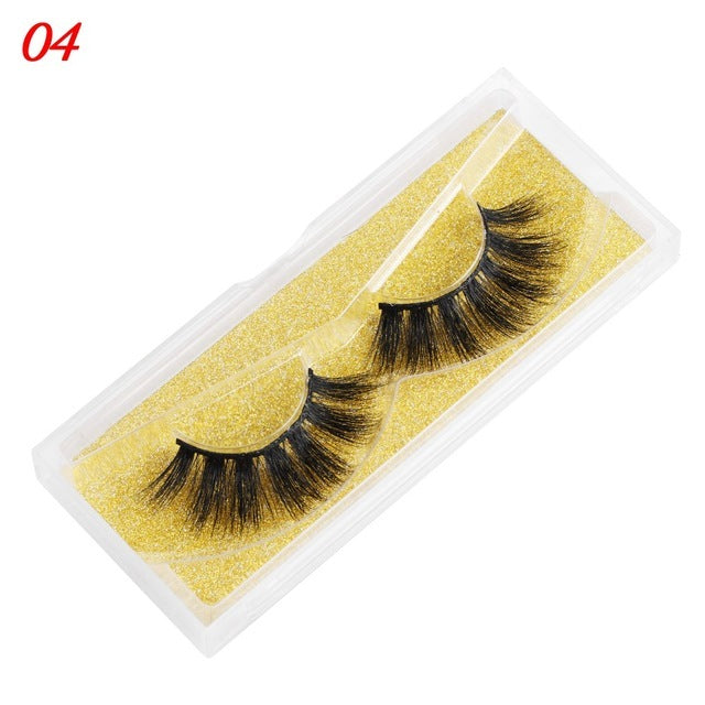 100% Mink Eyelashes 25mm Wispy Fluffy Fake Lashes - Heritage cosmetics and beauty care