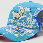 Korean Version Embroidered Baseball Butterfly Embroidery Duck Tongue Print Tide Hat Hat Women Hat Wholesale Sunscreen Hats - Heritage cosmetics and beauty care