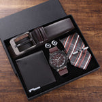 All-match temperament quartz watch belt wallet cuff tie - Heritage cosmetics and beauty care