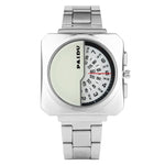 Creative dial steel band watch - Heritage cosmetics and beauty care