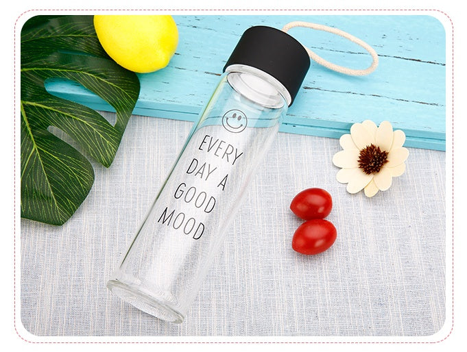 Glasses portable cups kids creative water bottles Korea lovely simple - Heritage cosmetics and beauty care