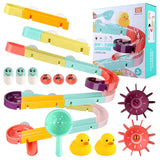 Kids Bath Toys Wall Suction Cup Marble Race Run Track Bathroom Bathtub Baby Play Water Games Toy Kit for Children - Heritage cosmetics and beauty care