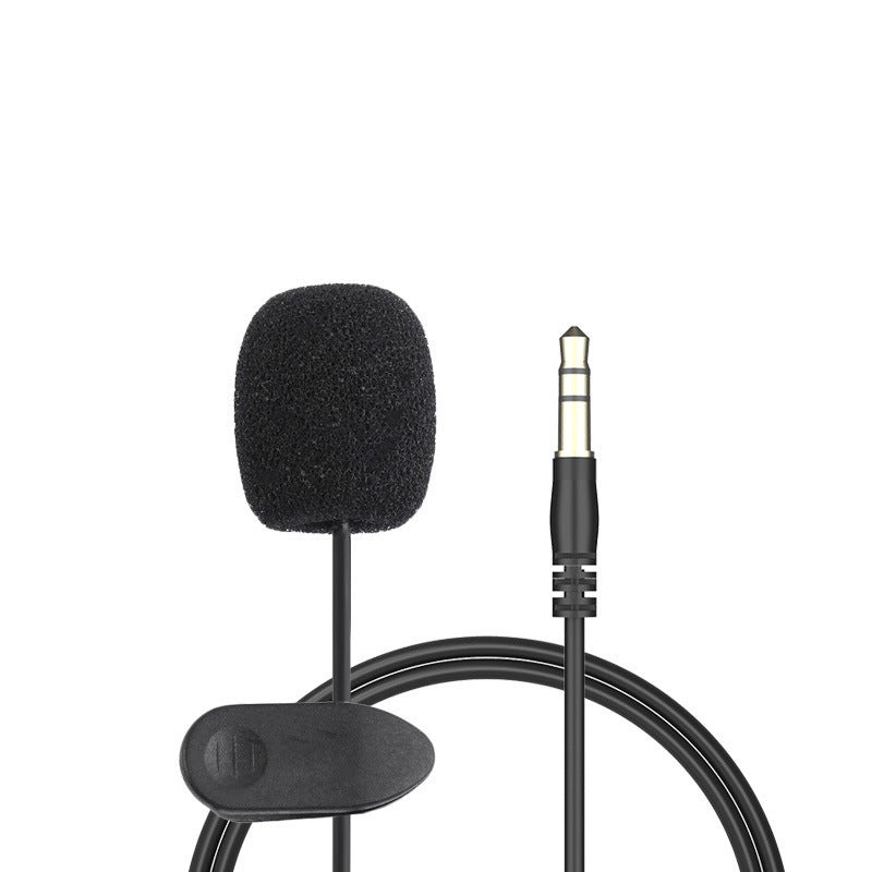 Compatible with Apple , Metal Lavalier One-point Two-amplifier Microphone Mini Live Recording Collar Clip Earphone Microphone Heritage cosmetics and beauty care