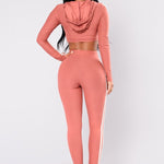 Women Ladies Tracksuit Crop Top Hoodies Sweatshirt Pants Sets Slim Wear Casual Suit Heritage cosmetics and beauty care