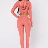 Women Ladies Tracksuit Crop Top Hoodies Sweatshirt Pants Sets Slim Wear Casual Suit Heritage cosmetics and beauty care