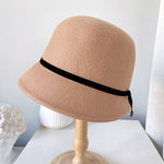 Wool Felt Hats Fine Bow Ladies - Heritage cosmetics and beauty care