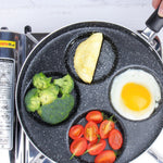 Egg Frying Pan Nonstick Pancake Pans 4-Cups Cookware Pancake Pan Egg Pan Suitable For Gas Stove - Heritage cosmetics and beauty care