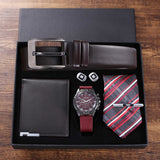 All-match temperament quartz watch belt wallet cuff tie - Heritage cosmetics and beauty care