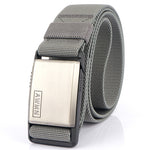 Automatic buckle elastic canvas belt - Heritage cosmetics and beauty care