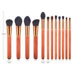 12pcs makeup brushes set - Heritage cosmetics and beauty care