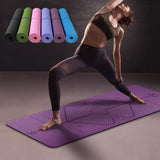 Non Slip TPE Yoga Mat Position Line Beginner - Heritage cosmetics and beauty care