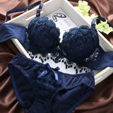 Sexy lace gathered bra set - Heritage cosmetics and beauty care