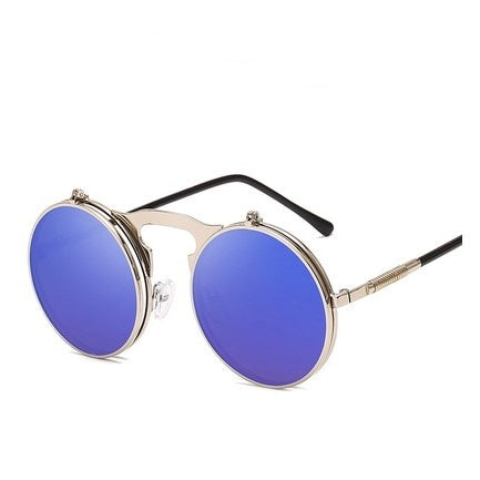 Round frame flip sunglasses - Heritage cosmetics and beauty care