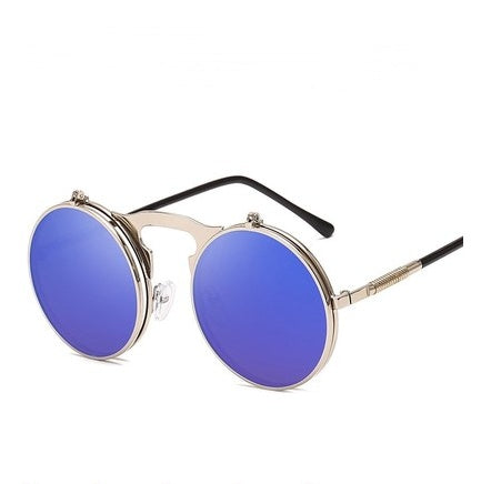 Round frame flip sunglasses - Heritage cosmetics and beauty care