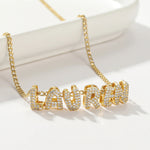 3D Bubble Name Necklace Balloon Letter Pendant Valentine's Day Gift For Her - Heritage cosmetics and beauty care