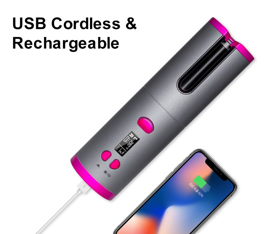 Curling Iron USB Wireless Multifunctional Charging Curler - Heritage cosmetics and beauty care