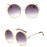 Round metal cutout sunglasses - Heritage cosmetics and beauty care