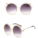 Round metal cutout sunglasses - Heritage cosmetics and beauty care