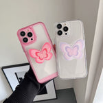 Too Empty Shell Butterfly Bracket Mobile Phone Case Transparent Sub Heritage cosmetics and beauty care