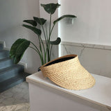 Fashion sunshade sunscreen straw raffia ladies sunshade hat - Heritage cosmetics and beauty care