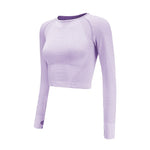 Seamless Yoga Shirts For Women Vital Seamless Long Sleeve Crop Top Thumb Hole Fitted Gym Top Shirts Workout Running Clothes Heritage cosmetics and beauty care