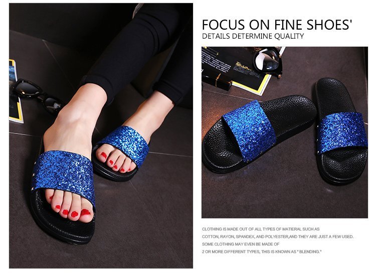 Studded sequin slippers - Heritage cosmetics and beauty care