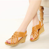 Fishbill Wedge Sandals - Heritage cosmetics and beauty care