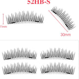 Double magnetic trimagnetic magnet false eyelash 24P full eye four sharpener magnetic eyelashes. - Heritage cosmetics and beauty care