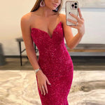 Sequin Evening Dresses For Women Formal Sexy Long Prom Party Gowns - Heritage cosmetics and beauty care