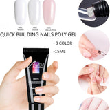 3 Color Polygel Pack  Mold Tips - Heritage cosmetics and beauty care