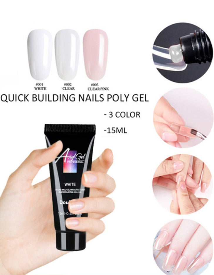 3 Color Polygel Pack  Mold Tips - Heritage cosmetics and beauty care