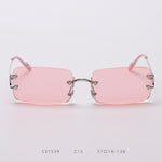 Rimless cut edge sunglasses - Heritage cosmetics and beauty care