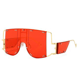 Metal big frame sunglasses - Heritage cosmetics and beauty care