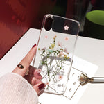 Compatible With Compatible With  , Qianliyao Dried Real Flower Cases For I  XR Case Handmade Clear Soft Back Cover For Heritage cosmetics and beauty care