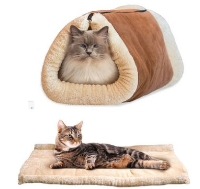 Cat tunnelsleeping bag kennellitter pet nest pet supplies - Heritage cosmetics and beauty care