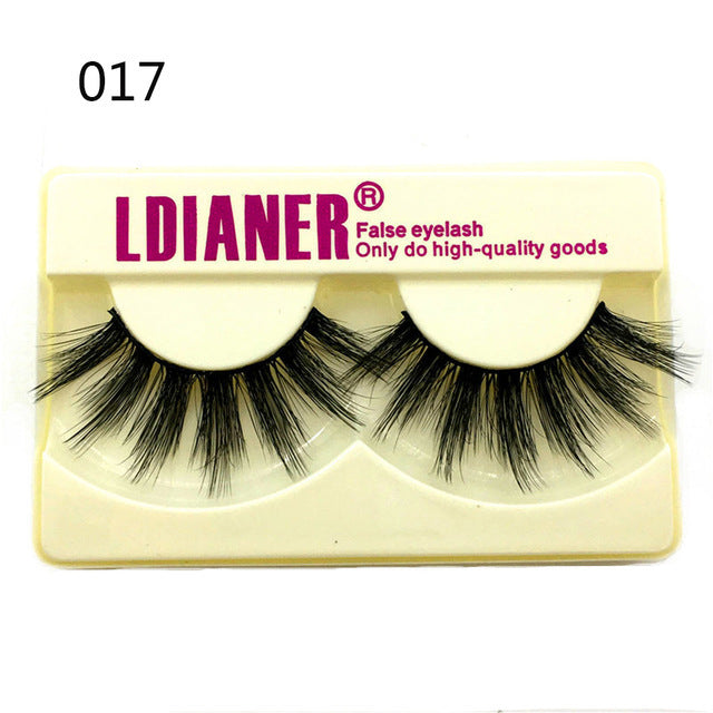 100% Mink Eyelashes 25mm Wispy Fluffy Fake Lashes - Heritage cosmetics and beauty care