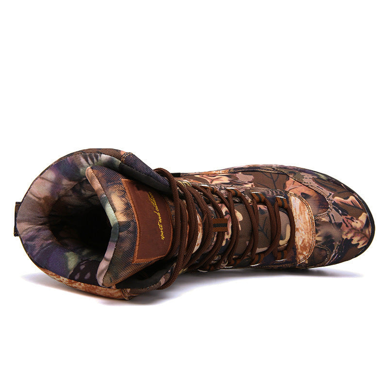 Camouflage outdoor combat boots - Heritage cosmetics and beauty care