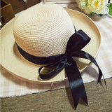 Season Straw Hats, Women's Pastoral  Bowknot Curly Straw Hat, Big Brim Hat - Heritage cosmetics and beauty care