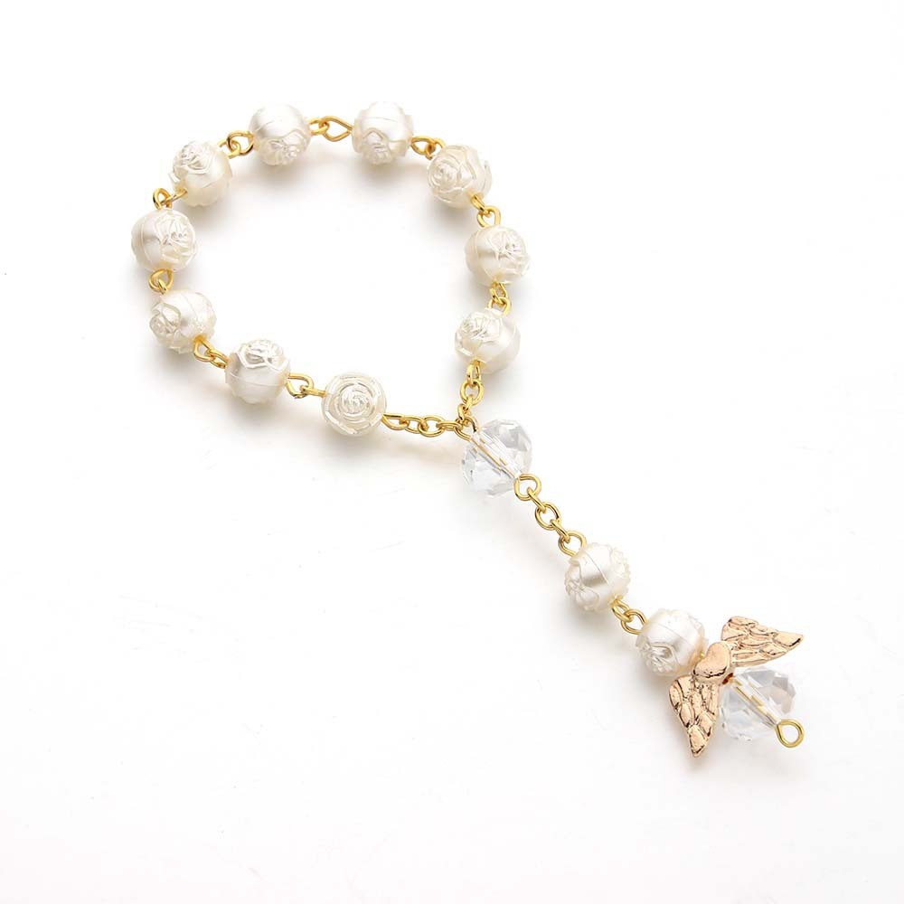 Angel rosary christening baptism Bracelets - Heritage cosmetics and beauty care