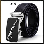 Two-layer leather belt business men's smooth automatic buckle leather belt - Heritage cosmetics and beauty care