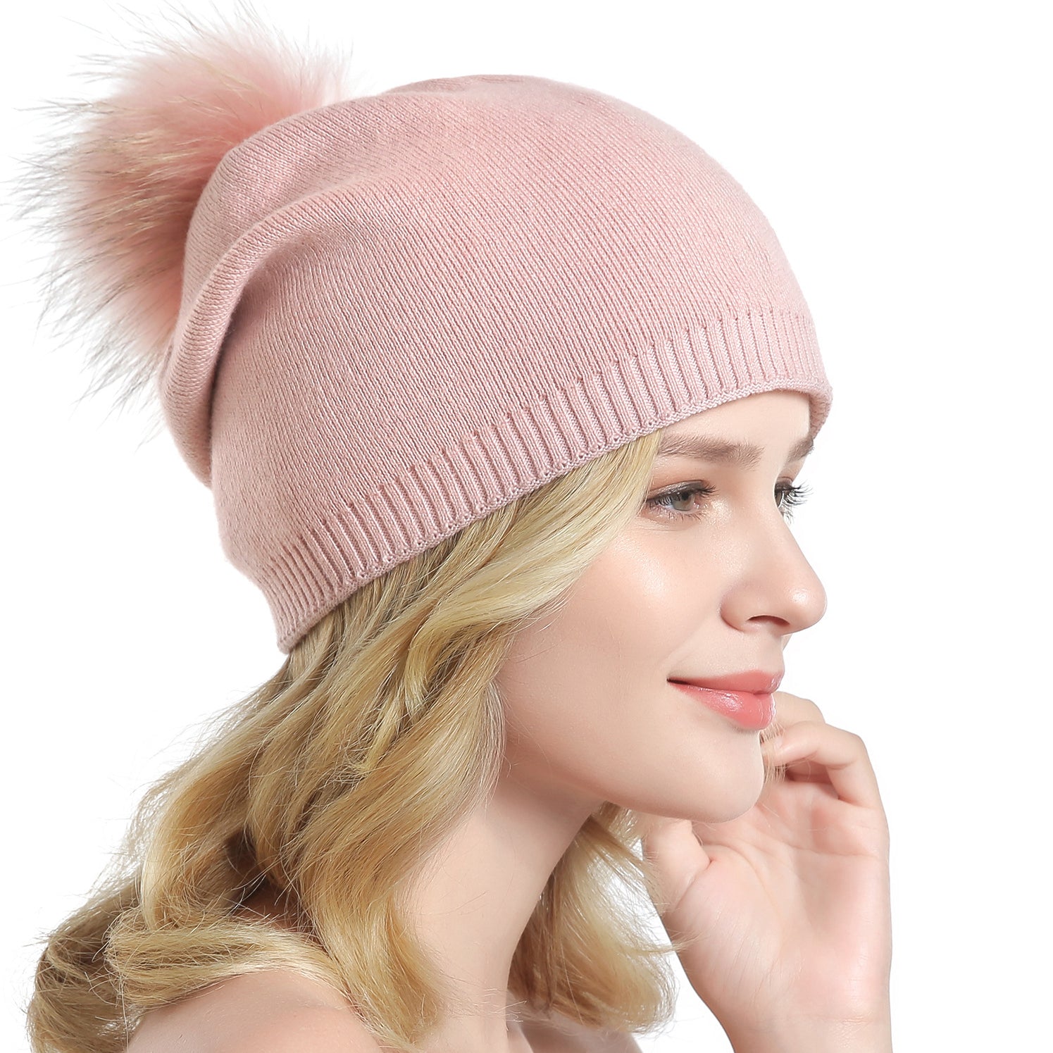 Fur Pompom Hats - Heritage cosmetics and beauty care