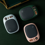 USB Portable Double-sided Heating Hand Warmer Mobile Power Bank Heritage cosmetics and beauty care