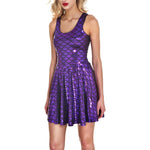 Women's Shiny Mermaid Sleeveless Short Tank Dresses Heritage cosmetics and beauty care