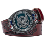 Eagle Buckle Genuine Leather Men's Casual Belt Leisure Fashion Clothing Accessories - Heritage cosmetics and beauty care