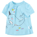 Cartoon Pattern Stitching Baby Short-Sleeved T-Shirt - Heritage cosmetics and beauty care