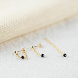 Temperament ear line female 4K gold earrings - Heritage cosmetics and beauty care